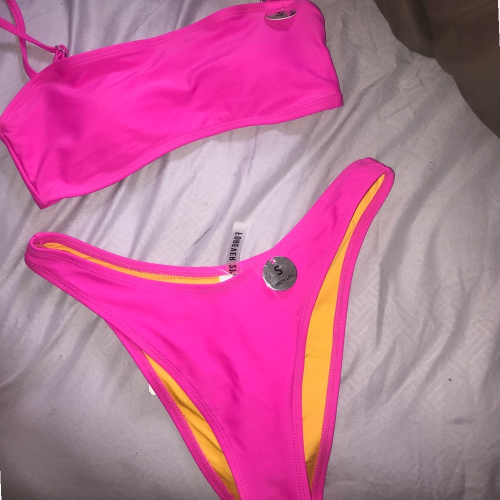 F21 PINK 2 PC BATHING SUIT